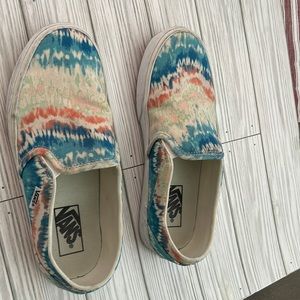 Super cute VANS, tie die, hardly worn.